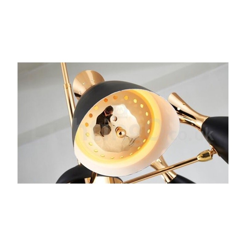 Moderne zeitgenössische 8-Licht-Kronleuchterlampe