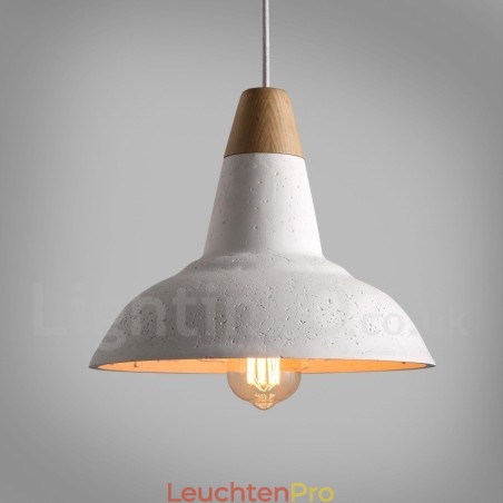 Moderne zeitgenössische 1 Licht Holz Concrte Pendelleuchte Moderne zeitgenössische 1 Licht Holz Concrte Pendelleuchte