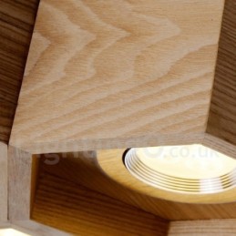 12 Licht Holz Moderne zeitgenössische Pendelleuchte