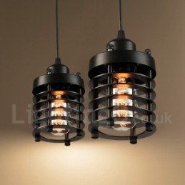 1-flammige Retro-Vintage-Pendelleuchte aus Kupfer
