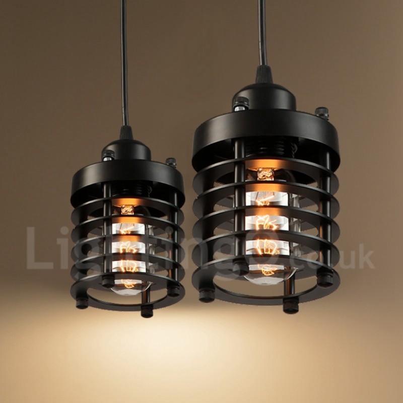 1-flammige Retro-Vintage-Pendelleuchte aus Kupfer