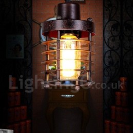 1-flammige Retro-Vintage-Pendelleuchte aus Kupfer