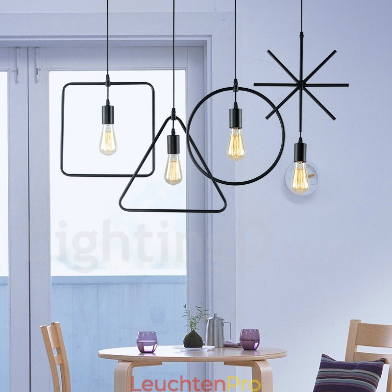 Moderne zeitgenössische Pendelleuchte aus Metall mit 1 Licht