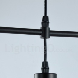 Moderne zeitgenössische Pendelleuchte aus Metall mit 1 Licht
