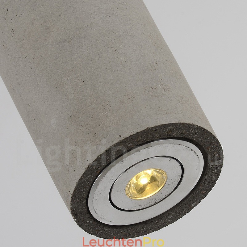Moderne zeitgenössische 1-flammige Beton-Pendelleuchte