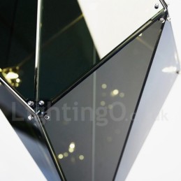 Moderne zeitgenössische Pendelleuchte mit Glasschirm
