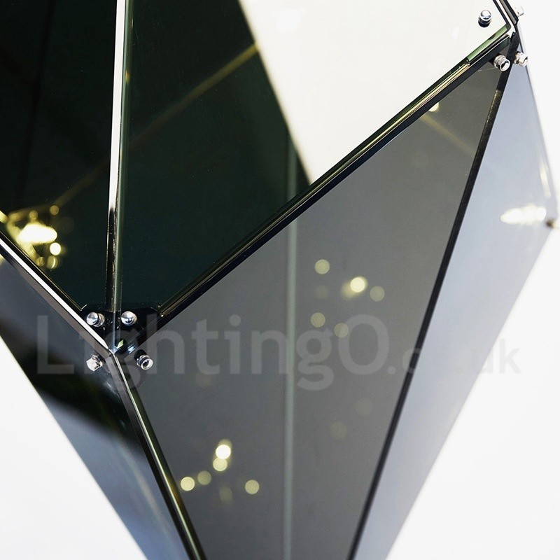Moderne zeitgenössische Pendelleuchte mit Glasschirm