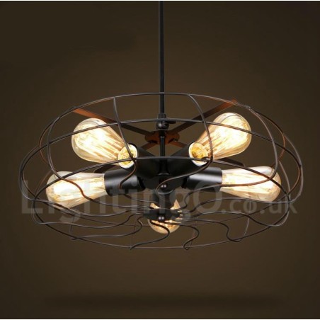 Retro Vintage 5-flammige Pendelleuchte Retro Vintage 5-flammige Pendelleuchte