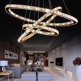 Deckenleuchten mit modischer Ring-Kristall-Deckenlampe
