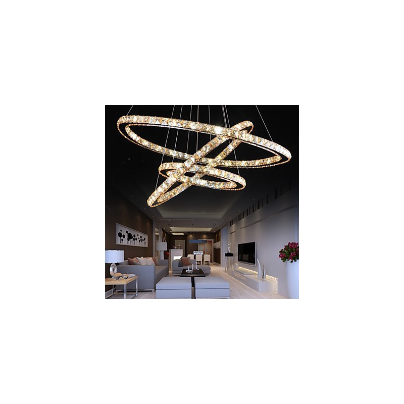 Deckenleuchten mit modischer Ring-Kristall-Deckenlampe