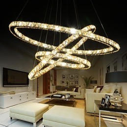 Deckenleuchten mit modischer Ring-Kristall-Deckenlampe