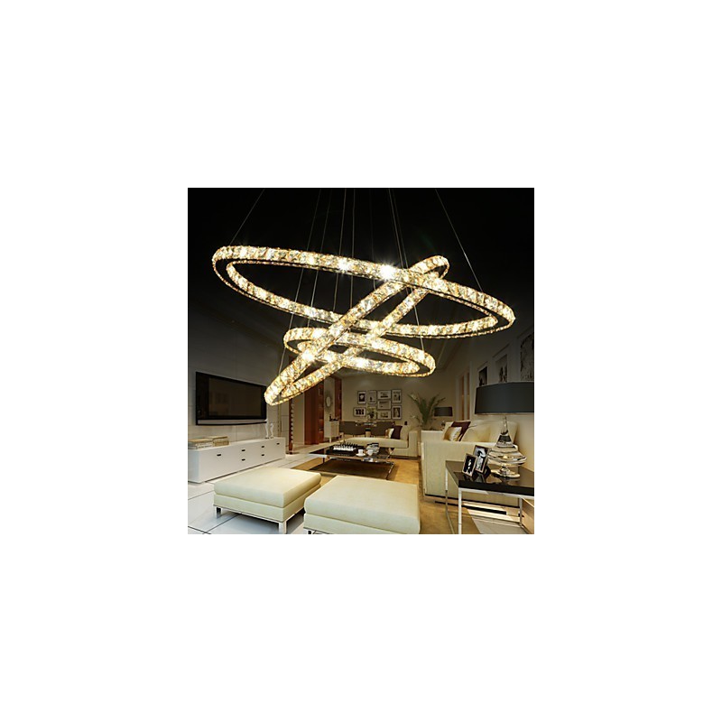 Deckenleuchten mit modischer Ring-Kristall-Deckenlampe