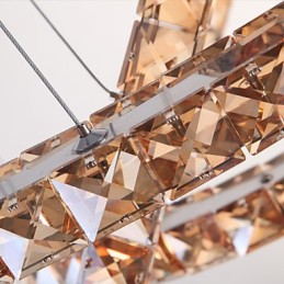 Deckenleuchten mit modischer Ring-Kristall-Deckenlampe