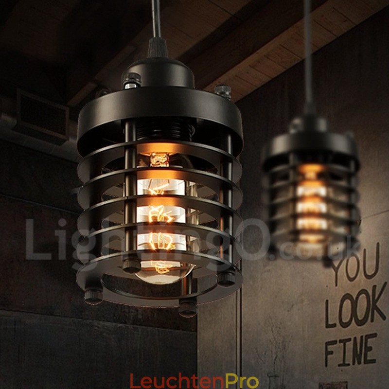 Retro Vintage Metall 1 Licht Pendelleuchte