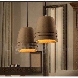 Retro Vintage Beton Pendelleuchte