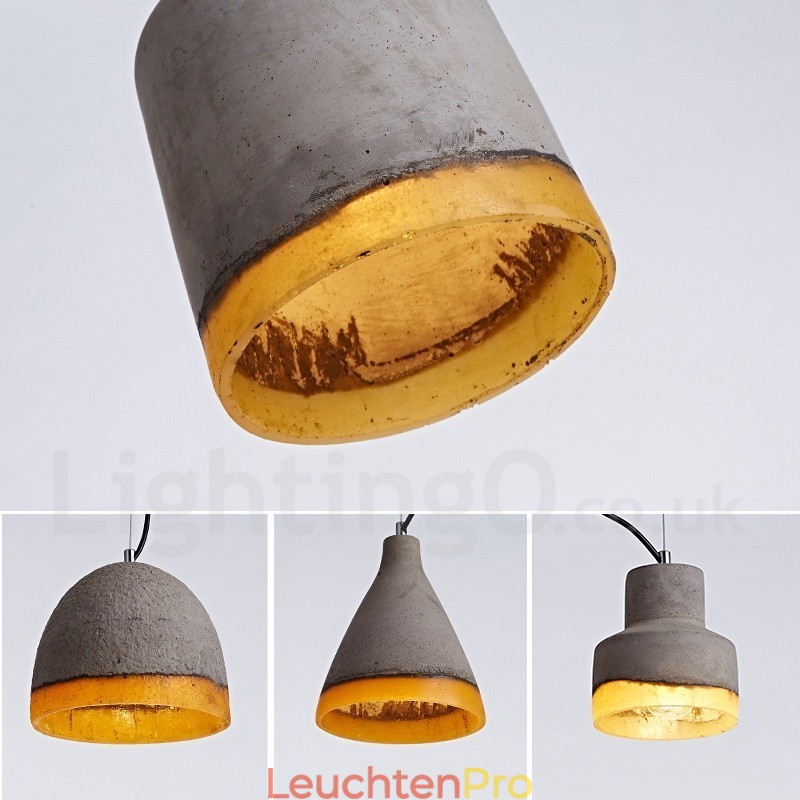 Moderne zeitgenössische Beton-Pendelleuchte mit 1 Licht