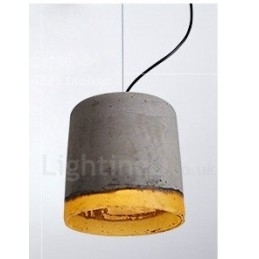 Moderne zeitgenössische Beton-Pendelleuchte mit 1 Licht