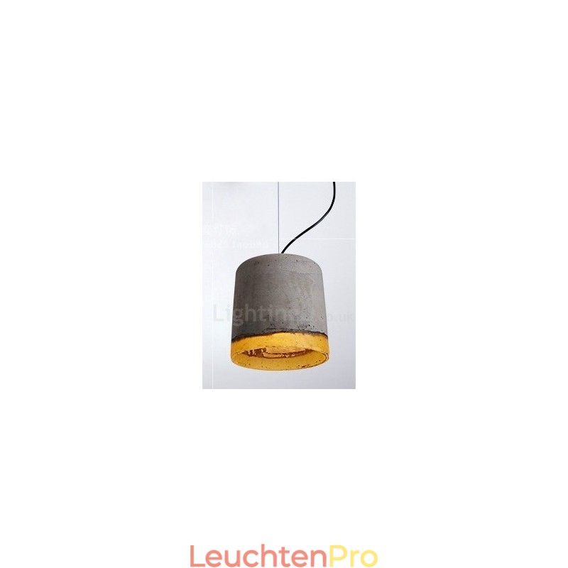 Moderne zeitgenössische Beton-Pendelleuchte mit 1 Licht