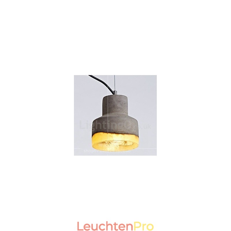 Moderne zeitgenössische Beton-Pendelleuchte mit 1 Licht