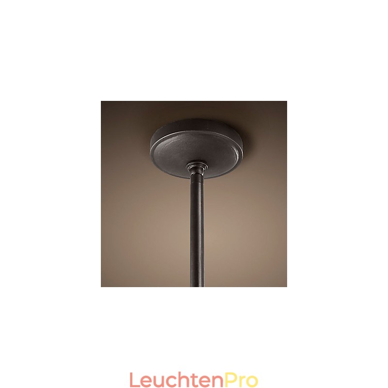 Pendelleuchte aus Eisen im Retro-Stil mit 12 Lichtern in Kerzenfunktion