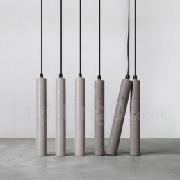 Moderne zeitgenössische Beton-Pendelleuchte mit 1 Licht