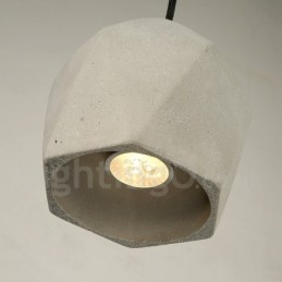1-flammige Beton-Pendelleuchte