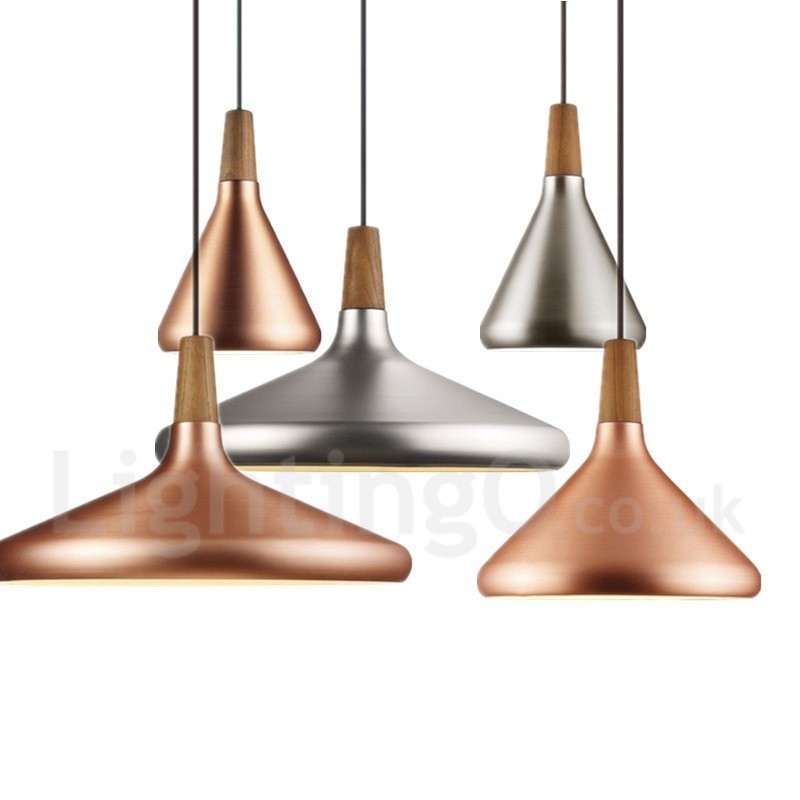 Moderne zeitgenössische Pendelleuchte aus Metall mit 1 Licht