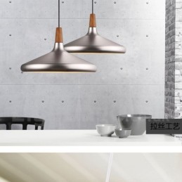 Moderne zeitgenössische Pendelleuchte aus Metall mit 1 Licht