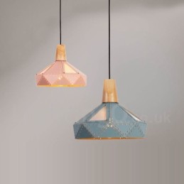 Einzelne 1-flammige moderne zeitgenössische Pendelleuchte in mehreren Farben