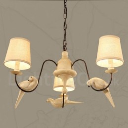 Rustikale Lodge Vintage-Pendelleuchte mit 3 Lichtern