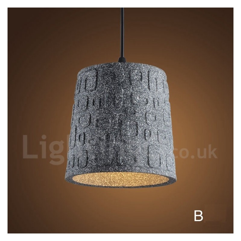 Retro Vintage Beton 1 Licht Pendelleuchte
