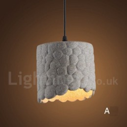 Retro Vintage Beton 1 Licht Pendelleuchte