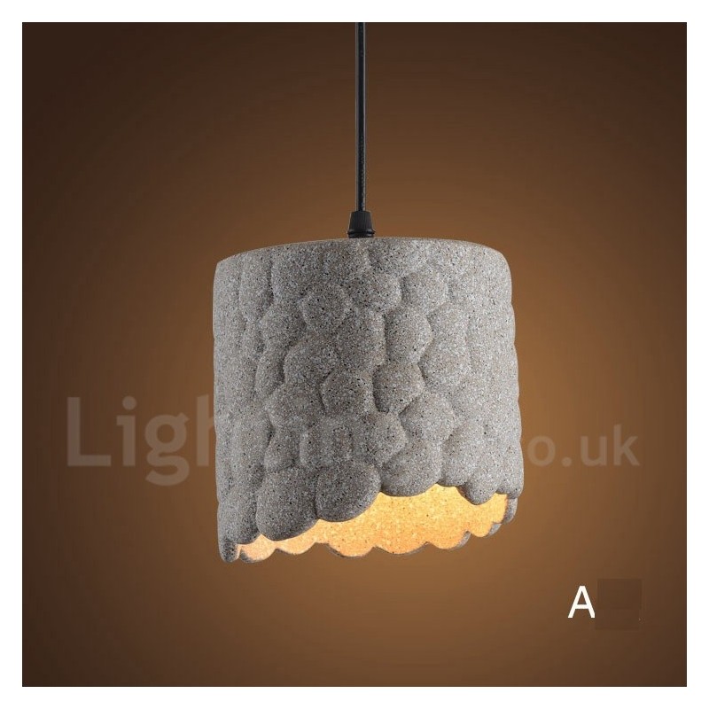 Retro Vintage Beton 1 Licht Pendelleuchte