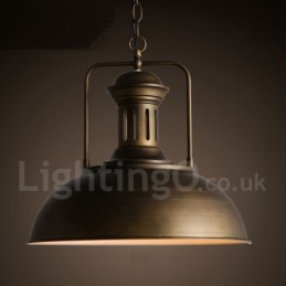 Retro Vintage Metall 1 Licht Pendelleuchte