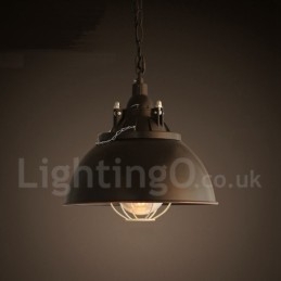 Retro Vintage Metall 1 Licht Pendelleuchte