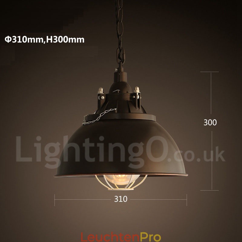 Retro Vintage Metall 1 Licht Pendelleuchte