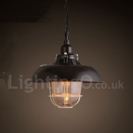 Retro Vintage Metall 1 Licht Pendelleuchte