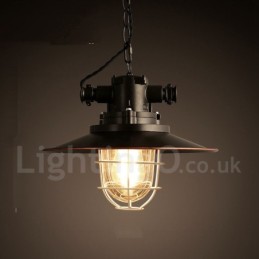 Retro Vintage Metall 1 Licht Pendelleuchte