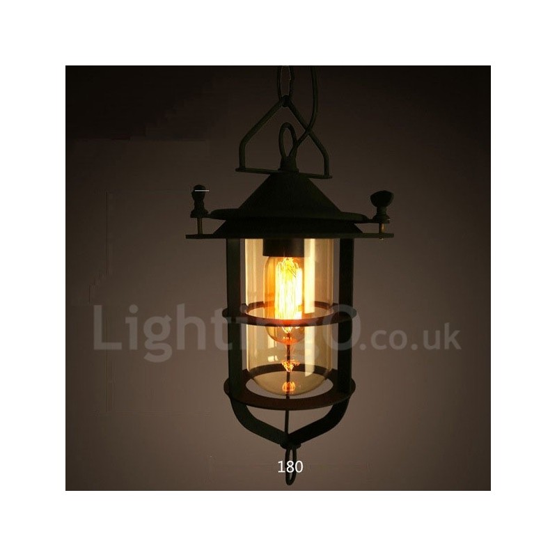 Retro Vintage Metall 1 Licht Pendelleuchte