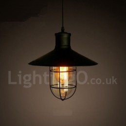 Retro Vintage Metall 1 Licht Pendelleuchte