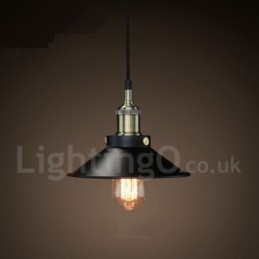 Retro Vintage Metall 1 Licht Pendelleuchte