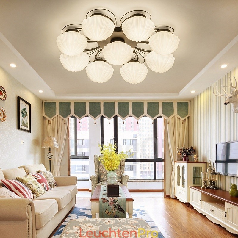 Rustikaler integrierter Kronleuchter mit 9 Lichtern im Lodge-Stil