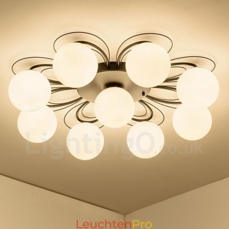 Rustikaler integrierter Kronleuchter mit 9 Lichtern im Lodge-Stil