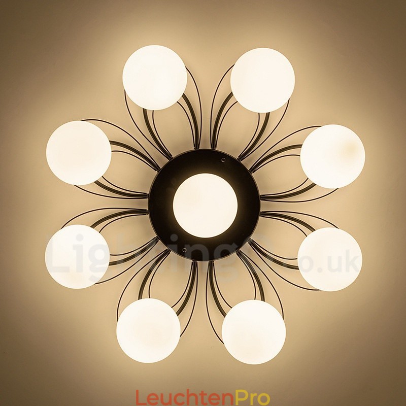 Rustikaler integrierter Kronleuchter mit 9 Lichtern im Lodge-Stil