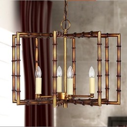 Amerikanischen Land Einfache Antike Kupfer Eisen Kronleuchter Kronleuchter Kreative