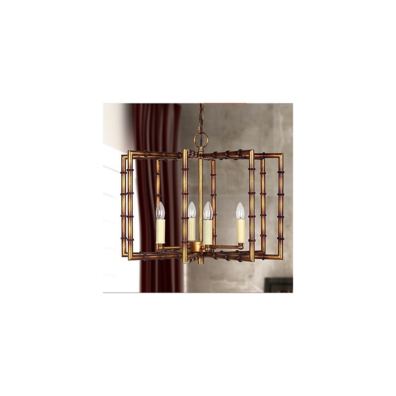 Amerikanischen Land Einfache Antike Kupfer Eisen Kronleuchter Kronleuchter Kreative