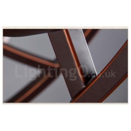 Rustikaler, integrierter Kronleuchter aus Metall mit 8 Lichtern im Lodge-Stil