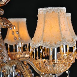 Kronleuchter Kristall Traditionell Klassisch Glas 6 Licht