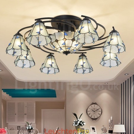 Integrierter Badezimmer-Kronleuchter aus Metall im mediterranen Stil mit 11 Lichtern Integrierter Badezimmer-Kronleuchter aus Metall im mediterranen Stil mit 11 Lichtern