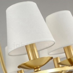 Messing 8 Licht Rustikal Lodge Integrierte Metall Kupfer Kronleuchter